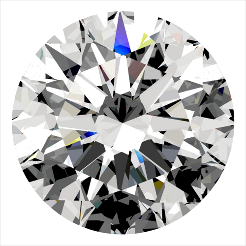 0.5 carat F-SI1 Excellent cut Natūralus Round Deimantas (1)