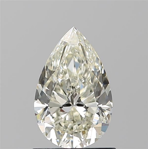 1.01 carat K-VS2 Natūralus Pear Deimantas (1)