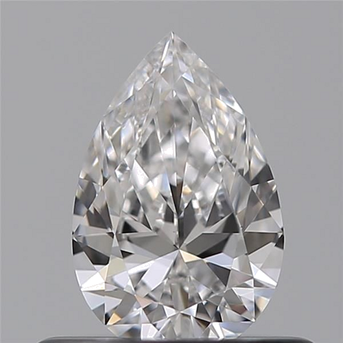 0.42 carat D-VVS2 Natūralus Pear Deimantas (1)