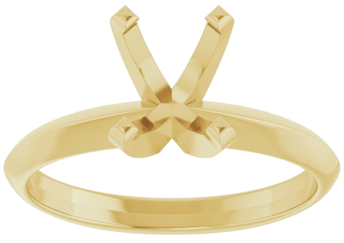 Sužadėtuvių Žiedas „Lightweight Solitaire“ 14k yellow gold Elongated Cushion 8mm x 6mm (3)