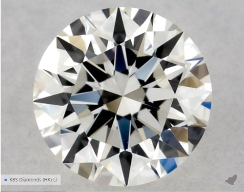 0.31 carat J-VVS2 Excellent cut Natūralus Round Deimantas (1)