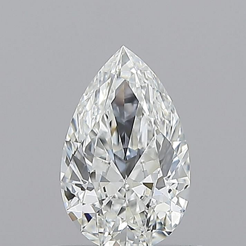 0.68 carat F-VVS1 Natūralus Pear Deimantas (1)