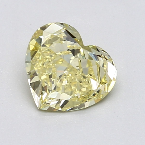 1.02 carat Fancy Intense  Yellow-VS2 Natūralus Heart Deimantas (1)