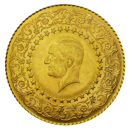 25 kuruş Ataturk Turkey (1942-2019) gold coin (1)