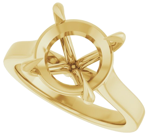 Sužadėtuvių Žiedas „Claw-Prong“ 14k yellow gold Round 11mm (5)
