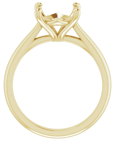 Sužadėtuvių Žiedas „Solitaire“ 10k yellow gold Oval 11mm x 9mm (2)
