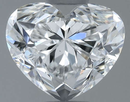 0.9 carat F-VS1 Natūralus Heart Deimantas (1)