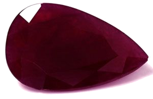 6.16 carat RED Pear Rubinas (1)