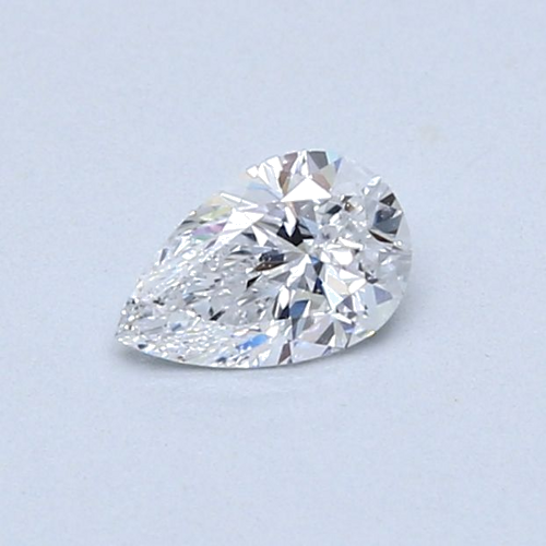 0.35 carat D-VS2 Natūralus Pear Deimantas (1)