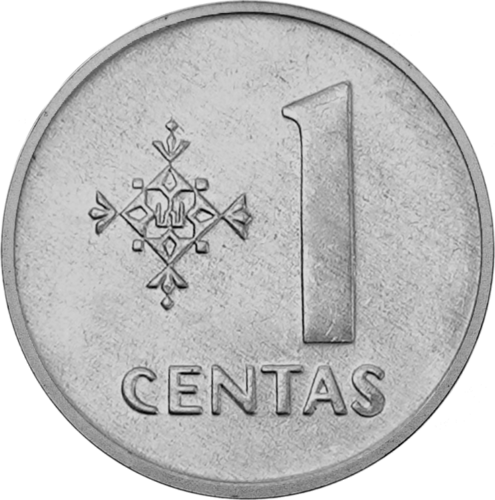 1991 Литва 5, 2 и 1 цент комплект UNC (3)