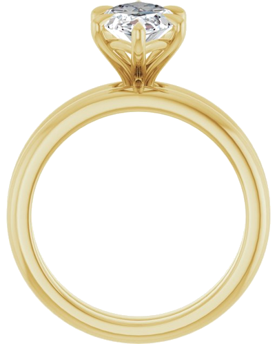 Sužadėtuvių Žiedas „Solitaire“ 14k yellow gold Marquise 13mm x 6.5mm (7)