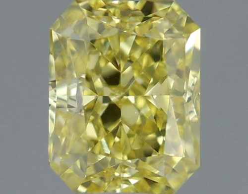 0.52 carat Fancy Intense Yellow-VS2 Natūralus Radiant Deimantas (1)