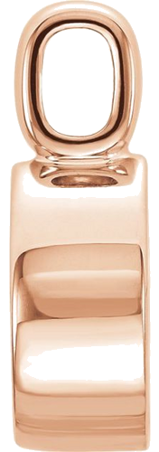 Pakabukas „Bezel-Set“ 585 Rožinis Aukso Round 7mm (2)