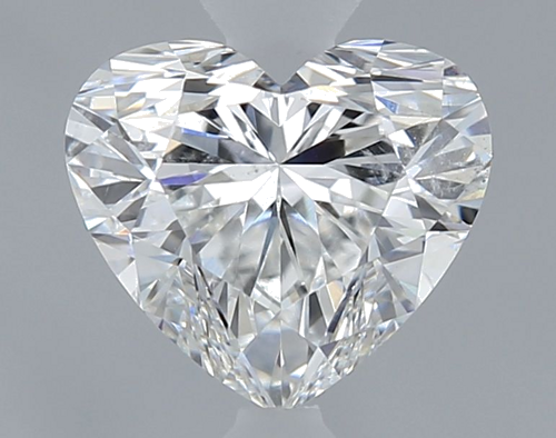 0.61 carat F-SI2 Natūralus Heart Deimantas (1)