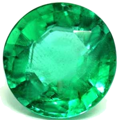 0.66 carat GREEN Round Smaragdas (1)