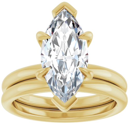 Sužadėtuvių Žiedas „Claw-Prong Solitaire“ 14k yellow gold Marquise 15mm x 7mm (8)