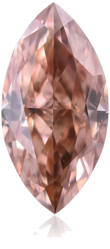 0.45 carat Fancy Brownish Orangey Pink-VS1 Natūralus Marquise Deimantas (1)