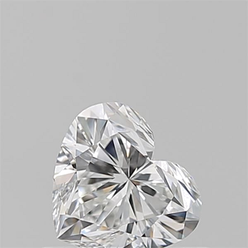 0.51 carat E-VVS2 Natūralus Heart Deimantas (1)