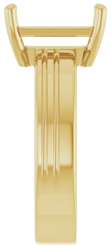 Sužadėtuvių Žiedas „Solitaire“ 585 Geltonojo Aukso Emerald 10mm x 8mm (4)