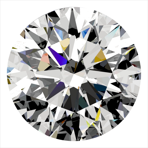 0.4 carat I-VVS1 Excellent cut Natūralus Round Deimantas (1)