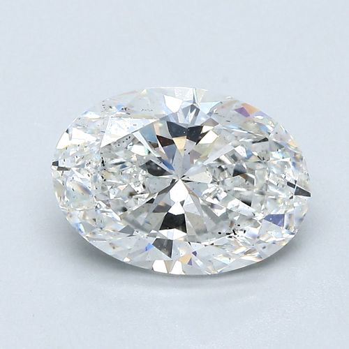 3.01 carat F-SI1 Natūralus Oval Deimantas (1)