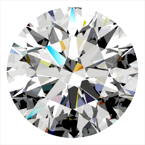 0.4 carat D-VVS2 Excellent cut Natūralus Round Deimantas (1)