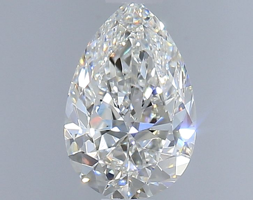 0.5 carat F-VVS2 Natūralus Pear Deimantas (1)