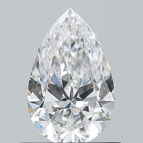 0.7 carat D-VS2 Natūralus Pear Deimantas (1)
