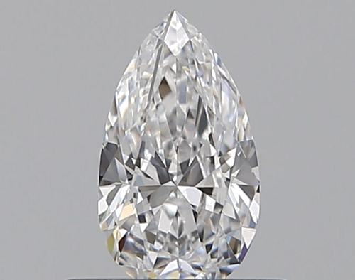 0.46 carat D-VVS2 Natūralus Pear Deimantas (1)