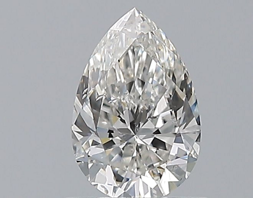 0.8 carat F-SI2 Natūralus Pear Deimantas (1)