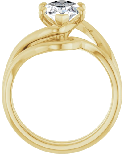 Sužadėtuvių Žiedas „Bypass“ 14k yellow gold Marquise 15mm x 7mm (7)