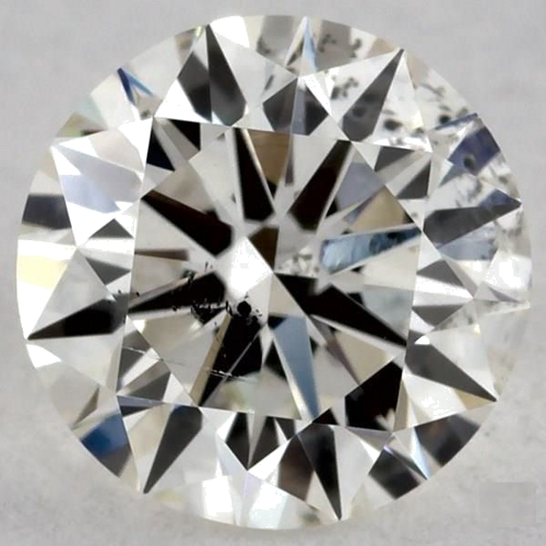 0.43 carat I-SI2 Excellent cut Natūralus Round Deimantas (1)