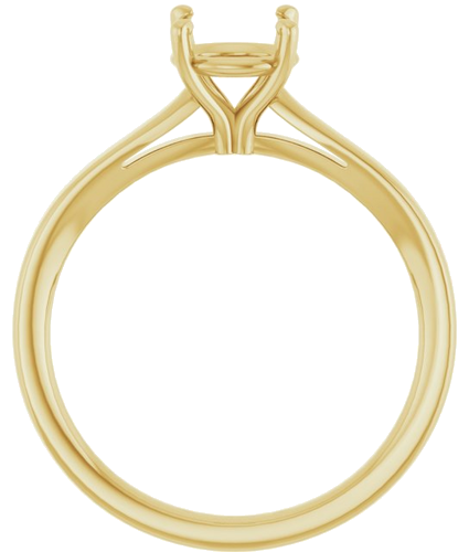 Sužadėtuvių Žiedas „Solitaire“ 14k yellow gold Round 6.5mm (2)