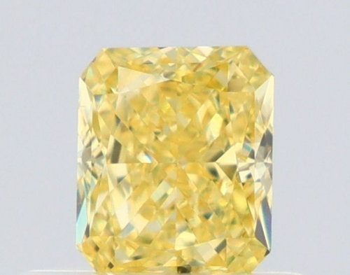 0.5 carat Fancy Intense Yellow-VS1 Natūralus Radiant Deimantas (1)