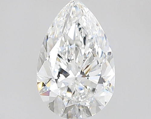 0.7 carat F-VVS2 Natūralus Pear Deimantas (1)