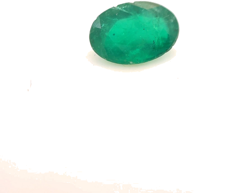 0.62 carat GREEN Oval Smaragdas (1)