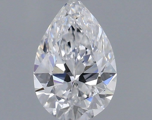 0.33 carat D-VVS2 Natūralus Pear Deimantas (1)
