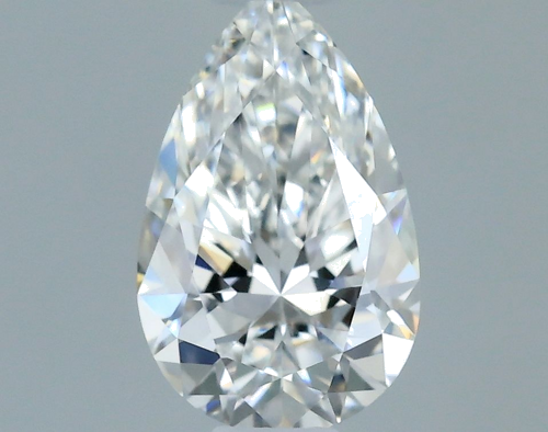 0.42 carat F-VVS1 Natūralus Pear Deimantas (1)