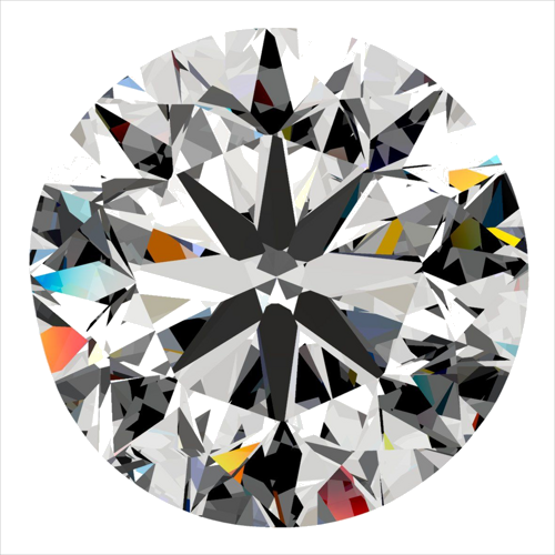 0.5 carat G-SI1 Very Good cut Natūralus Round Deimantas (1)