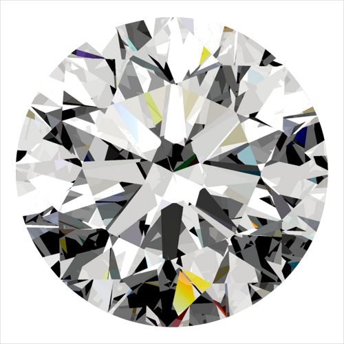 0.4 carat D-VS2 Very Good cut Natūralus Round Deimantas (1)