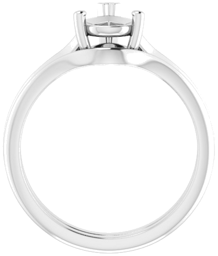 Sužadėtuvių Žiedas „Solitaire“ 585 Baltojo Aukso Pear Shape 9mm x 6mm (7)