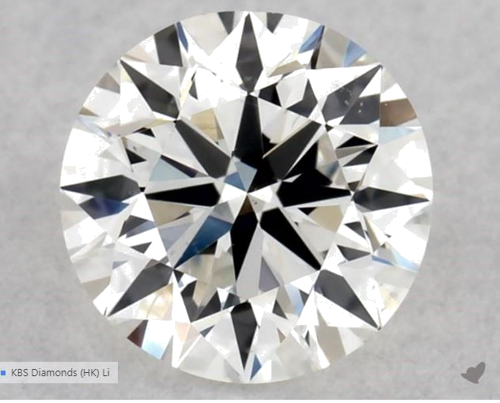 0.5 carat G-VS2 Excellent cut Natūralus Round Deimantas (1)