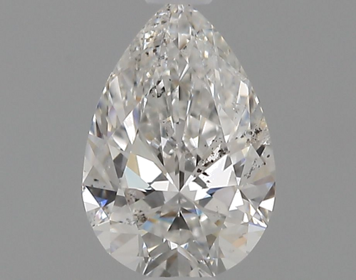 0.5 carat F-SI2 Natūralus Pear Deimantas (1)