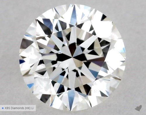 0.5 carat G-VVS2 Excellent cut Natūralus Round Deimantas (1)