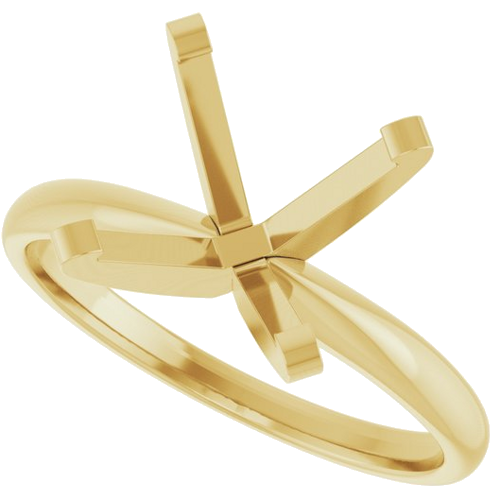 Sužadėtuvių Žiedas „Solitaire“ 14k yellow gold Round 10.4mm (5)