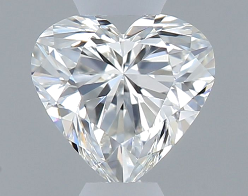 0.3 carat F-VVS2 Natūralus Heart Deimantas (1)