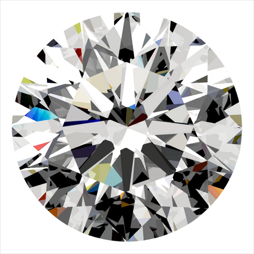 0.3 carat F-VVS2 Excellent cut Natūralus Round Deimantas (1)