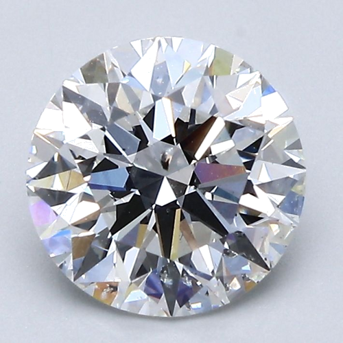 2.09 carat E-SI2 Excellent cut Natūralus Round Deimantas (1)