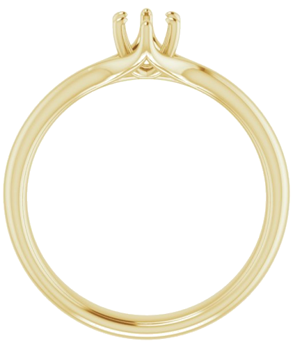 Sužadėtuvių Žiedas „Solitaire“ 14k yellow gold Oval 6mm x 4mm (2)