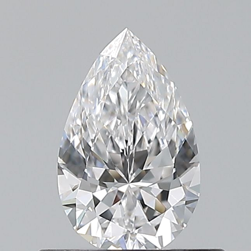0.5 carat D-VVS2 Natūralus Pear Deimantas (1)